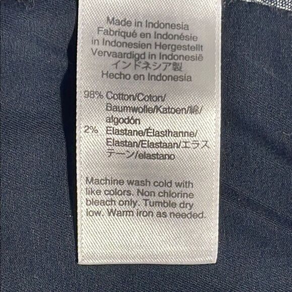 J. Crew mens navy blue Stretch basic flat front 10" chino shorts - size 33 - Picture 7 of 13